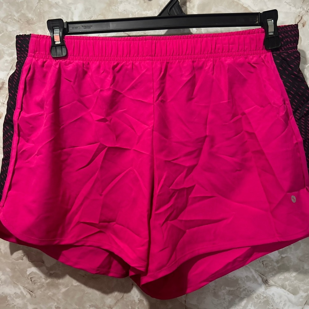 Running Shorts Hot Pink Athletic Gym Workout Activewear Shorts L